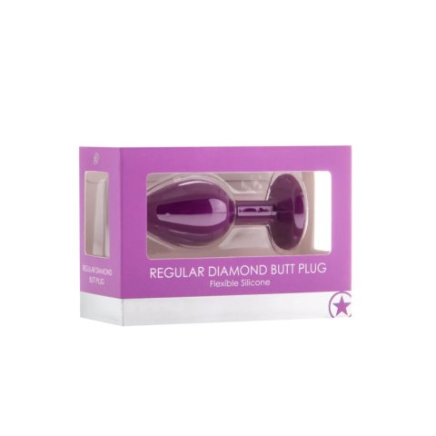 Diamond Butt Plug - Regular purple Ouch!