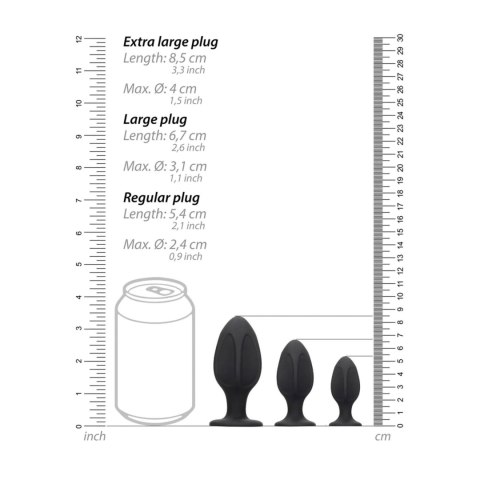 Diamond Shape Butt Plug Set Ouch!