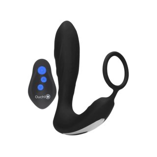 E-stim Vibrating Butt Plug Cockring Ouch!