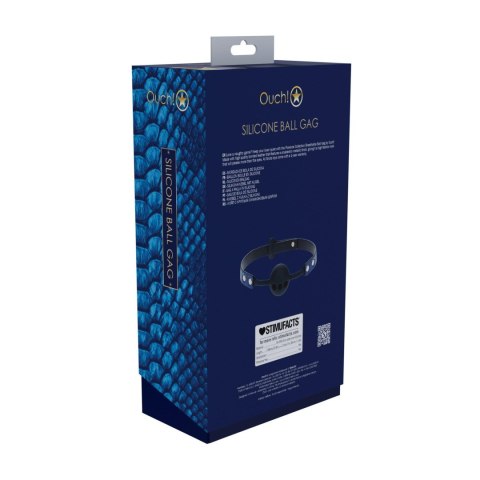 Florence Collection - Silicone Ball Gag - Blue Ouch!