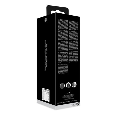 Hand Held Liquid Silicone Vibrating and Thrusting Sex Machine - Black Ouch!