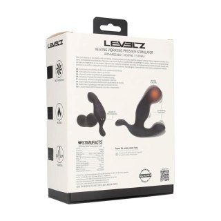 Heating and Vibrating Silicone Prostate Stimulator - Black Levelz