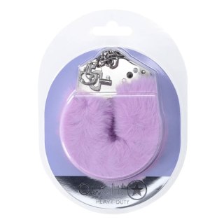 Heavy-duty Fluffy Handcuffs - Lavender Ouch!