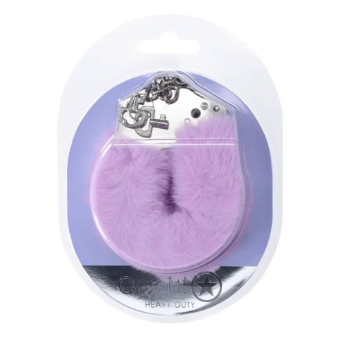 Heavy-duty Fluffy Handcuffs - Lavender Ouch!