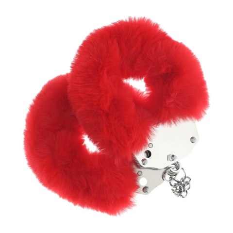 Heavy-duty Fluffy Handcuffs - Red Ouch!