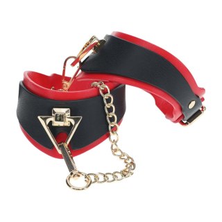 Milan Collection - Leg Cuffs - Black/Red Ouch!