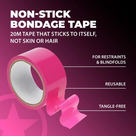 PVC Non-Stick Tape - 20 m - Pink Ouch!