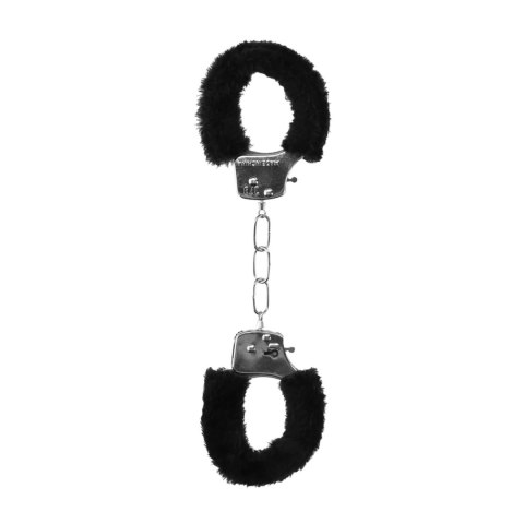 Pleasure Handcuffs Furry Black Ouch!