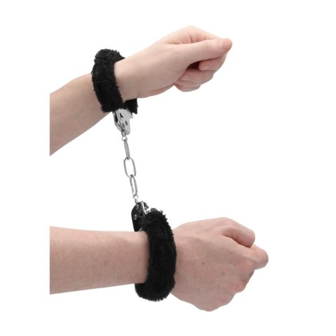 Pleasure Handcuffs Furry Black Ouch!