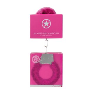 Pleasure Handcuffs Furry Pink Ouch!