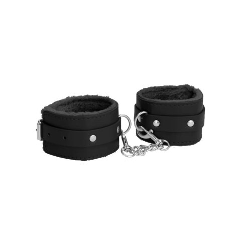 Plush Leather Handcuffs Ouch!