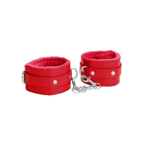 Plush Leather Handcuffs Ouch!