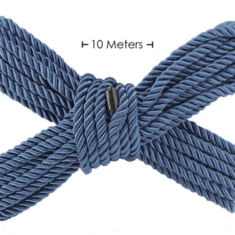 Polyester Bondage Rope - 32.8 ft / 10 m - Navy Blue Ouch!