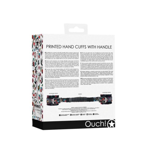 Printed Handcuffs with Handle Ouch!