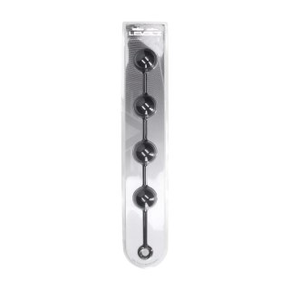 Silicone Round Anal Balls - XXL - 60mm - Black Levelz