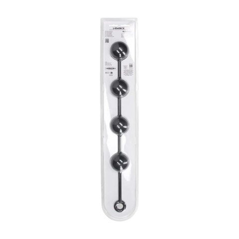 Silicone Round Anal Balls - XXL - 60mm - Black Levelz