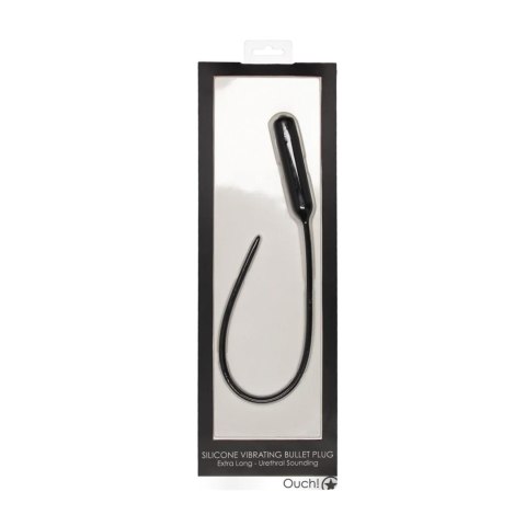 Silicone Vibrating Bullet Plug Extra Long Ouch!