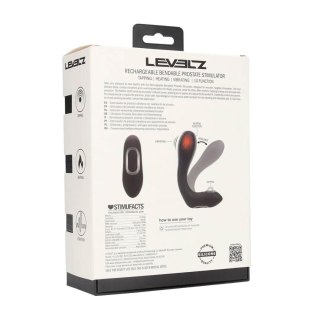 Vibrating Heating Bendable Tapping Silicone Prostate Stimulator - Black Levelz by Shots