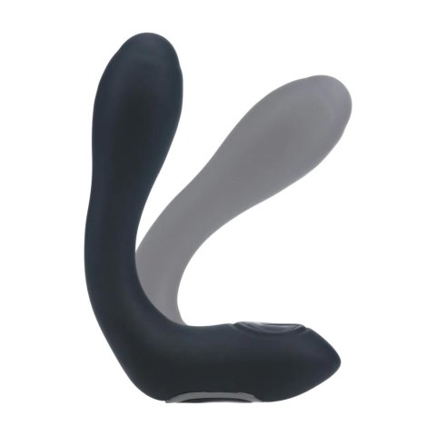 Vibrating Heating Bendable Tapping Silicone Prostate Stimulator - Black Levelz by Shots